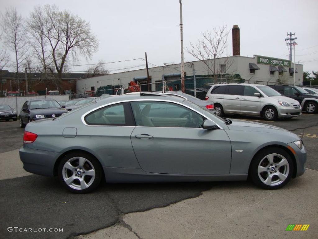 2008 3 Series 328xi Coupe - Arctic Metallic / Cream Beige photo #13