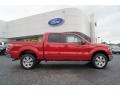 2011 Red Candy Metallic Ford F150 Lariat SuperCrew 4x4  photo #2