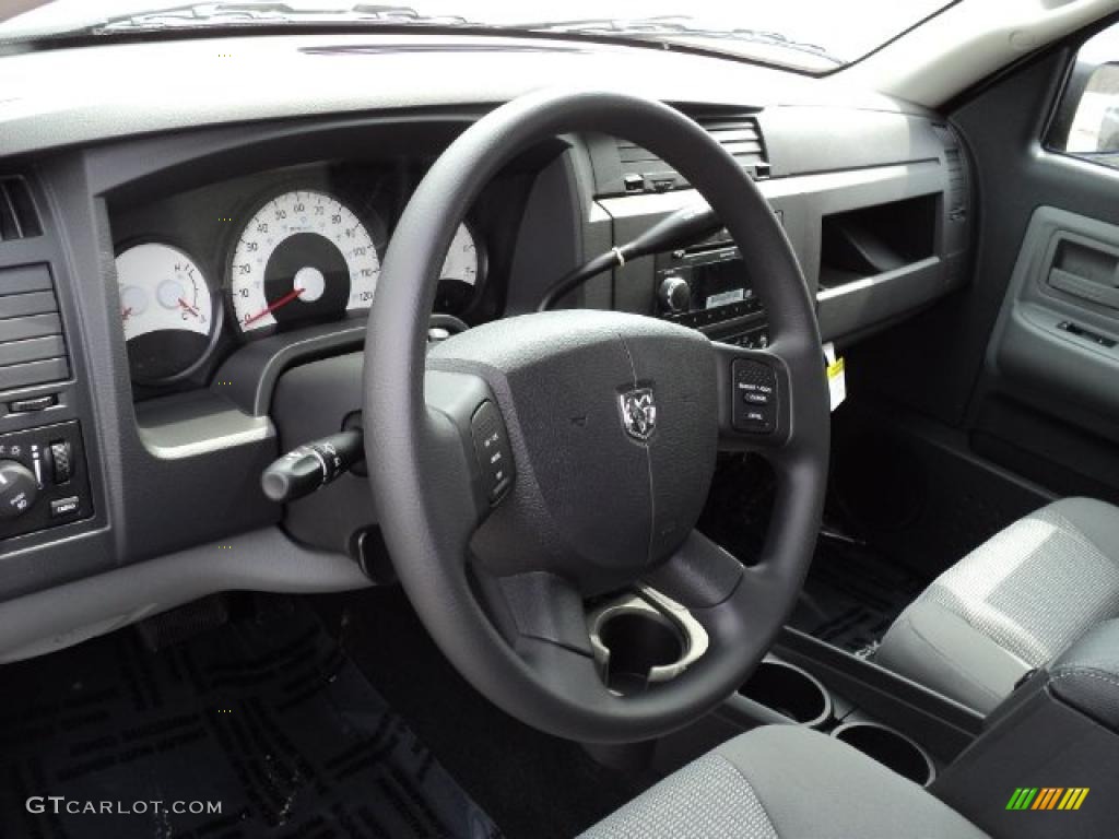 Dark Slate Gray/Medium Slate Gray Interior 2011 Dodge Dakota Big Horn Extended Cab 4x4 Photo #48185265