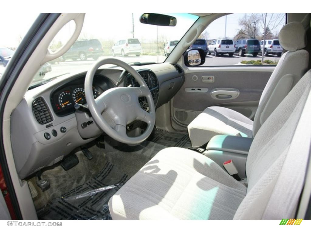 Gray Interior 2002 Toyota Tundra SR5 Access Cab 4x4 Photo #48186012