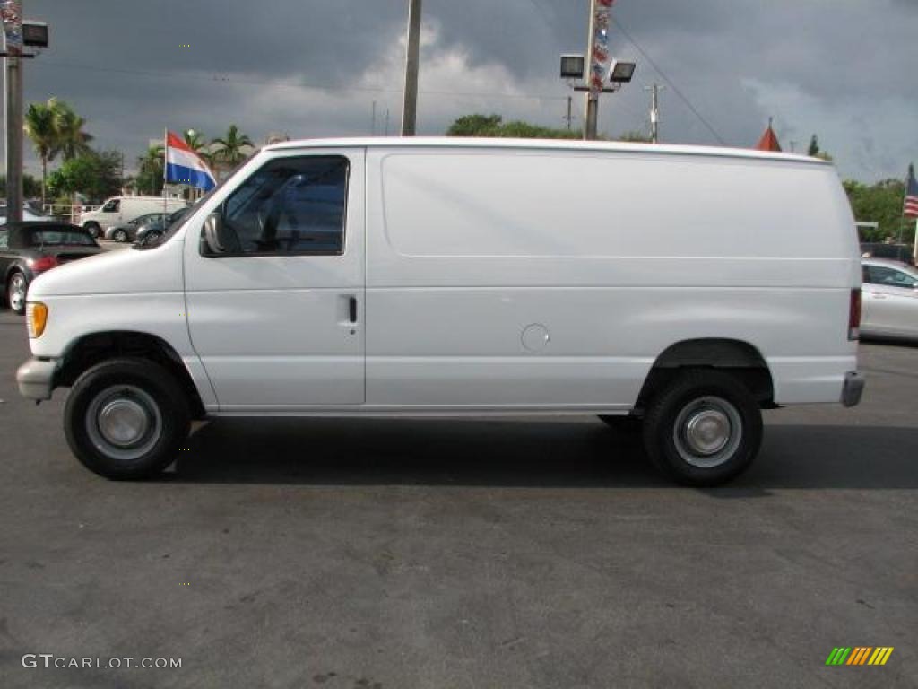 1997 E Series Van E350 Cargo - Oxford White / Medium Graphite photo #6