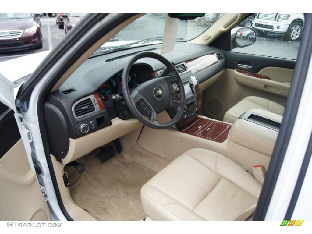 Light Cashmere/Ebony Interior 2008 Chevrolet Suburban 1500 LTZ Photo #48187624