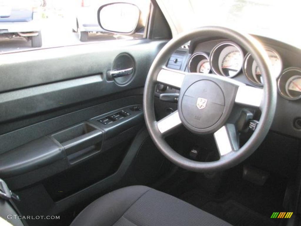 2008 Dodge Charger Police Package Dark Slate Gray Steering Wheel Photo #48187690