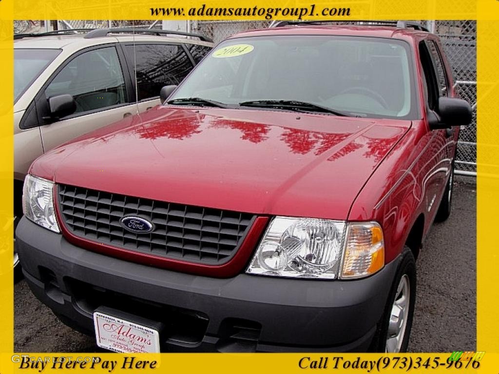 2004 Explorer XLS 4x4 - Redfire Metallic / Graphite photo #1