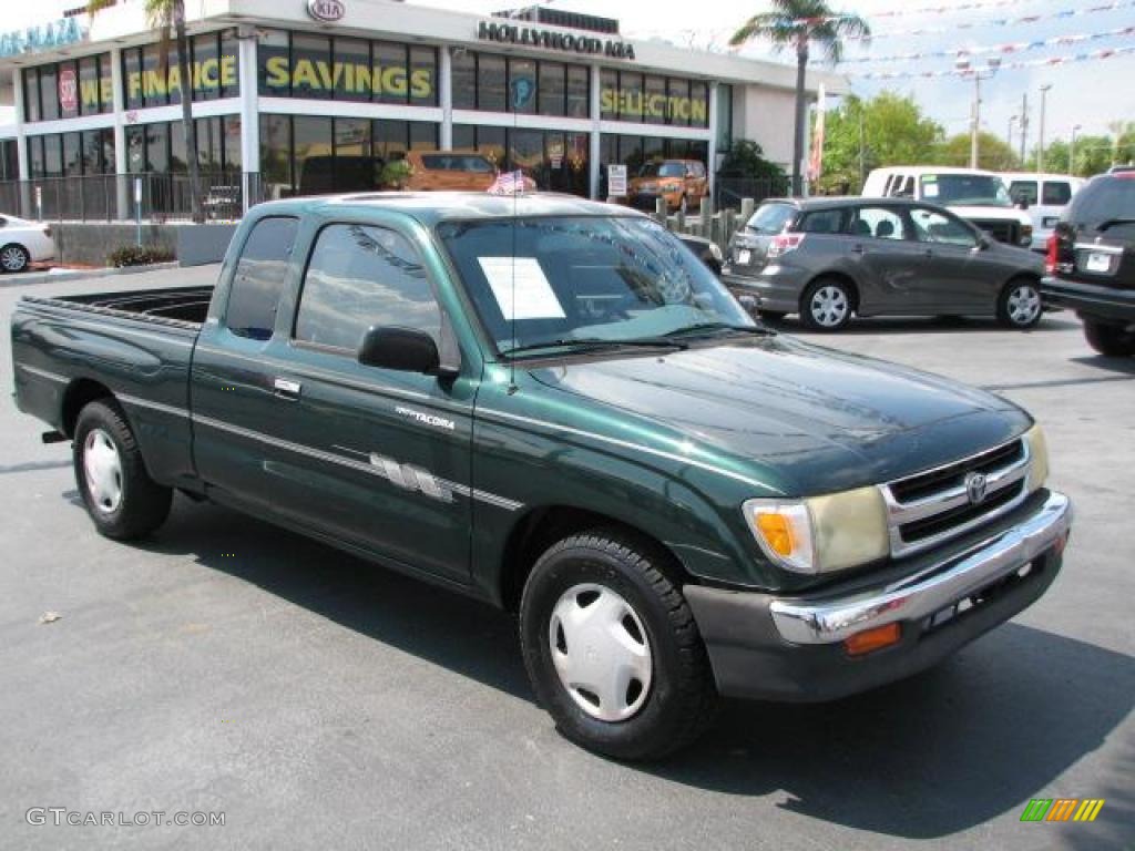 1999 Tacoma SR5 Extended Cab - Imperial Jade Mica / Gray photo #1