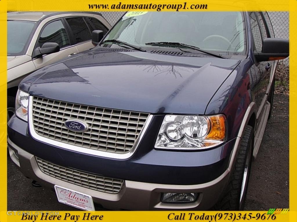 2003 Expedition Eddie Bauer 4x4 - Medium Wedgewood Blue Metallic / Medium Parchment photo #1