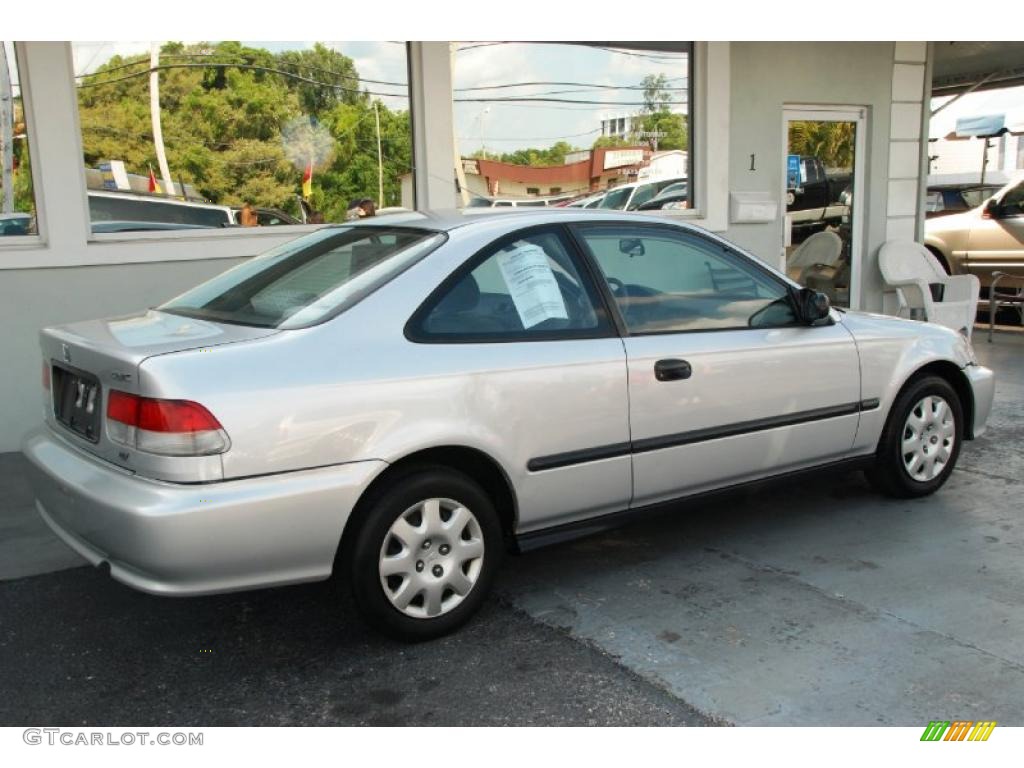 1999 Civic DX Coupe - Vogue Silver Metallic / Dark Gray photo #10