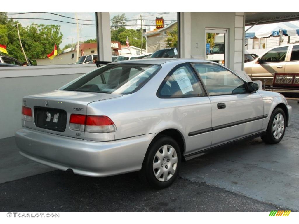 1999 Civic DX Coupe - Vogue Silver Metallic / Dark Gray photo #11