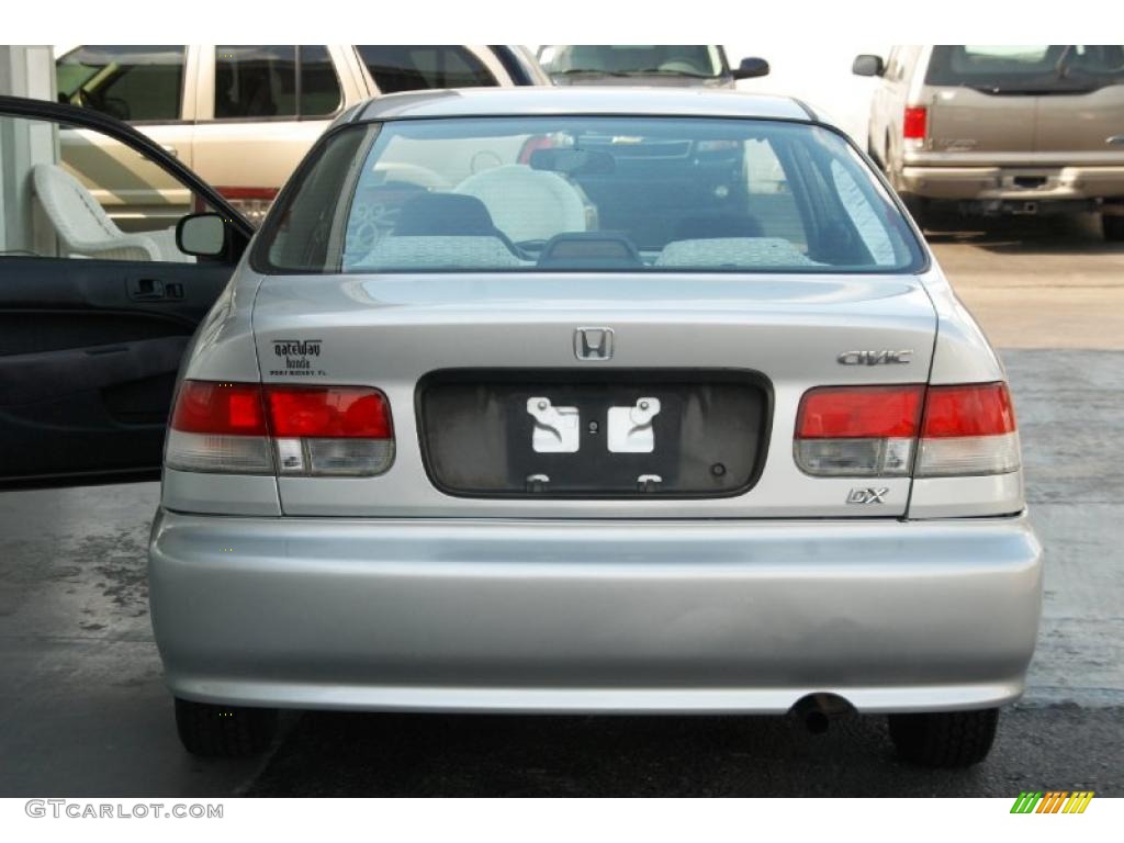 1999 Civic DX Coupe - Vogue Silver Metallic / Dark Gray photo #13