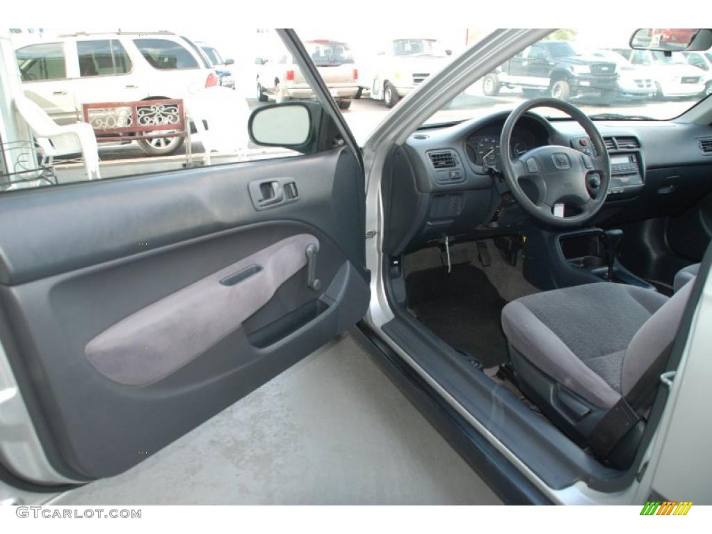 1999 Civic DX Coupe - Vogue Silver Metallic / Dark Gray photo #21