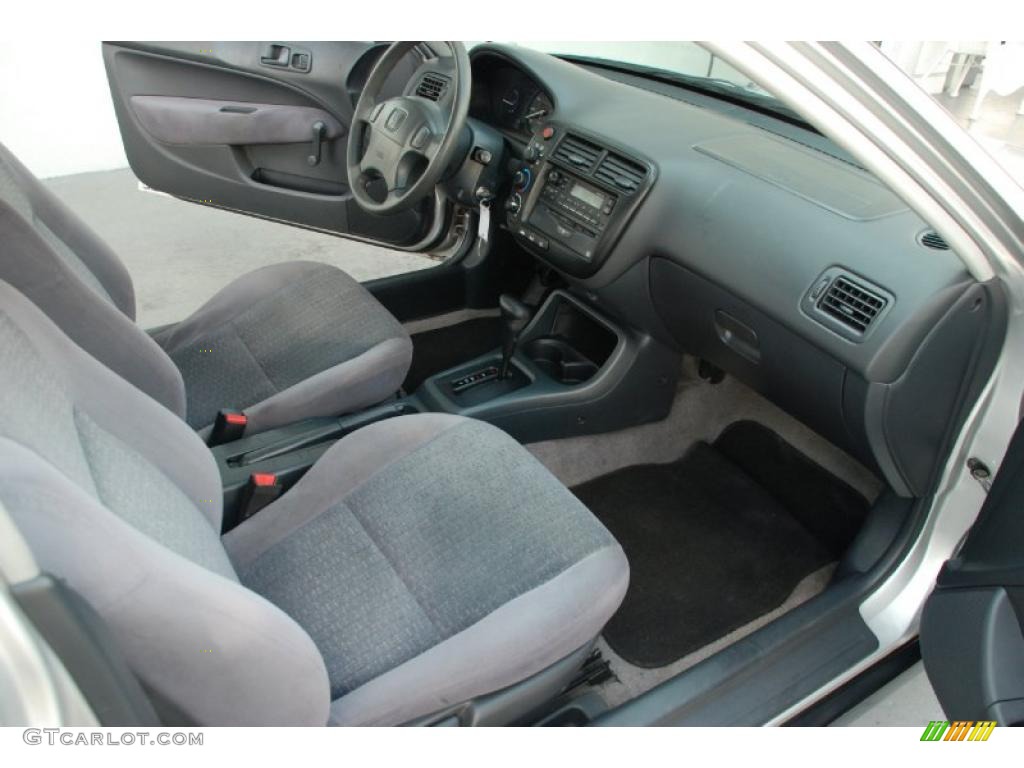 1999 Civic DX Coupe - Vogue Silver Metallic / Dark Gray photo #23