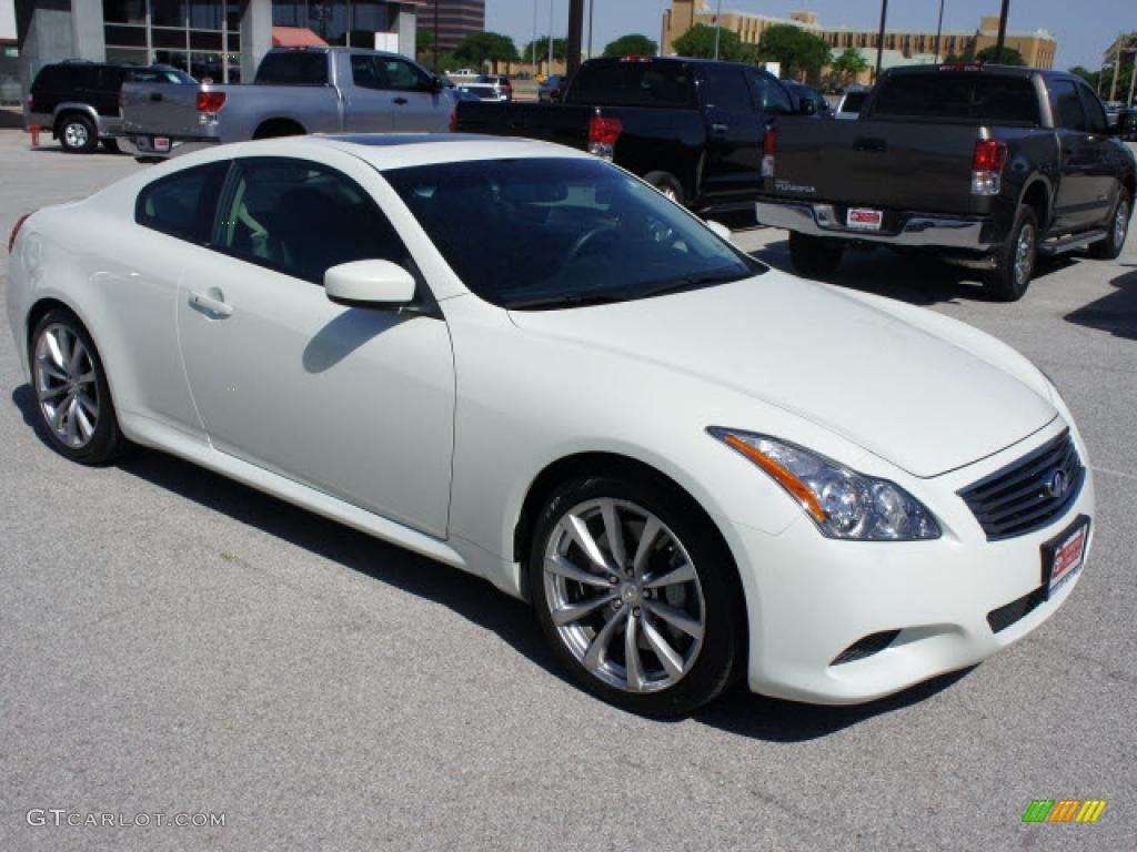 2008 G 37 S Sport Coupe - Ivory Pearl White / Graphite photo #6