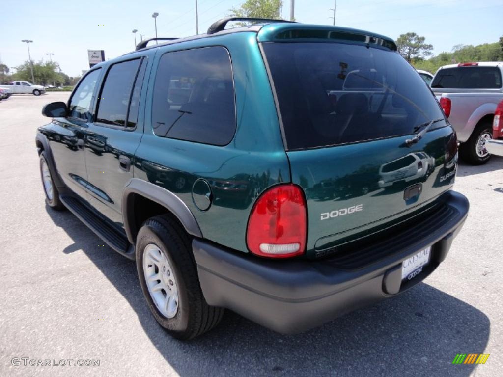 2003 Durango Sport - Timberline Green Pearlcoat / Sandstone photo #3