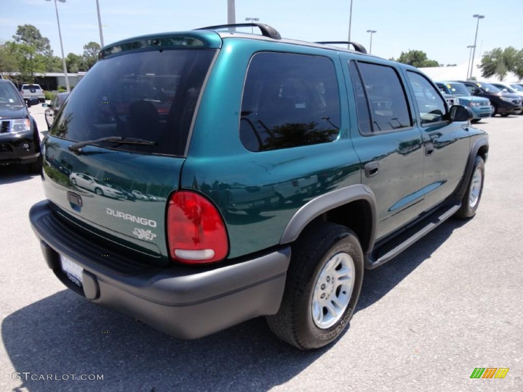 2003 Durango Sport - Timberline Green Pearlcoat / Sandstone photo #12