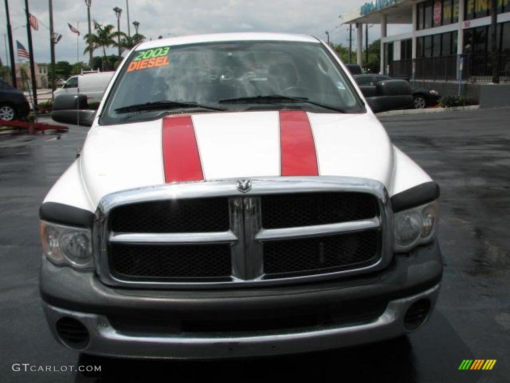 2003 Ram 2500 ST Quad Cab - Bright White / Dark Slate Gray photo #3