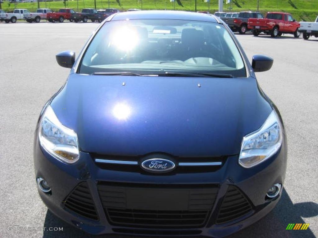 2012 Focus SE SFE Sedan - Kona Blue Metallic / Charcoal Black photo #3