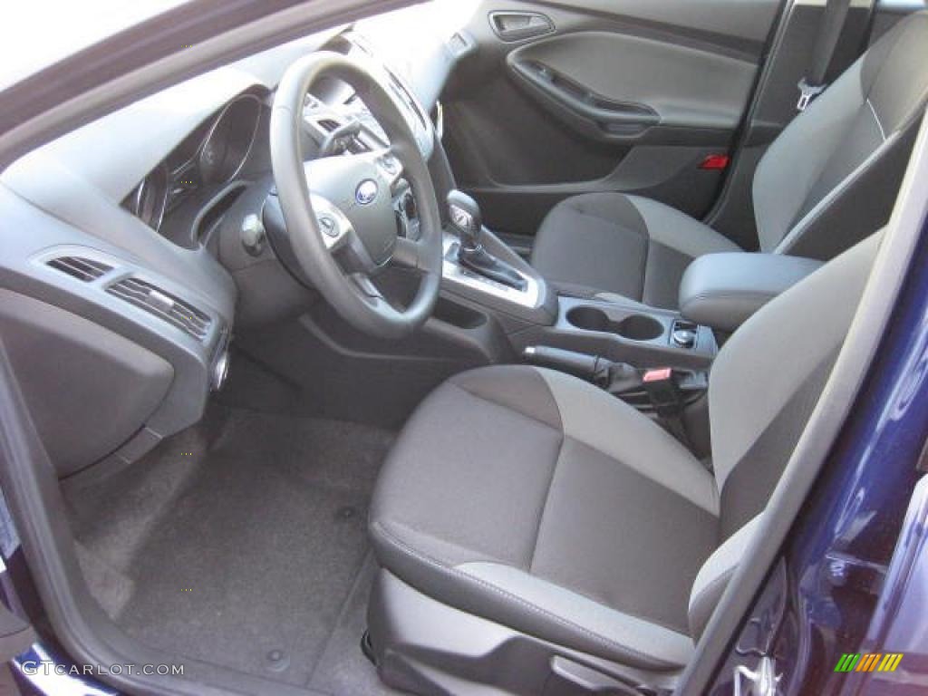 Charcoal Black Interior 2012 Ford Focus SE SFE Sedan Photo #48192464