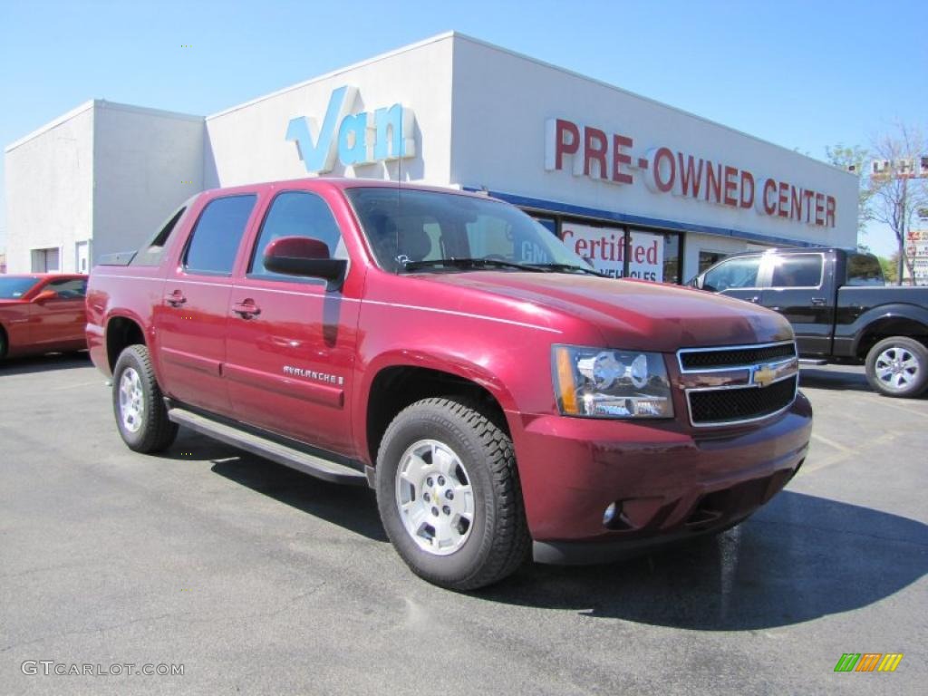 2007 Avalanche LT - Sport Red Metallic / Dark Titanium/Light Titanium photo #1