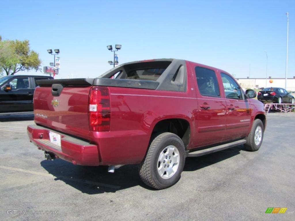 2007 Avalanche LT - Sport Red Metallic / Dark Titanium/Light Titanium photo #6