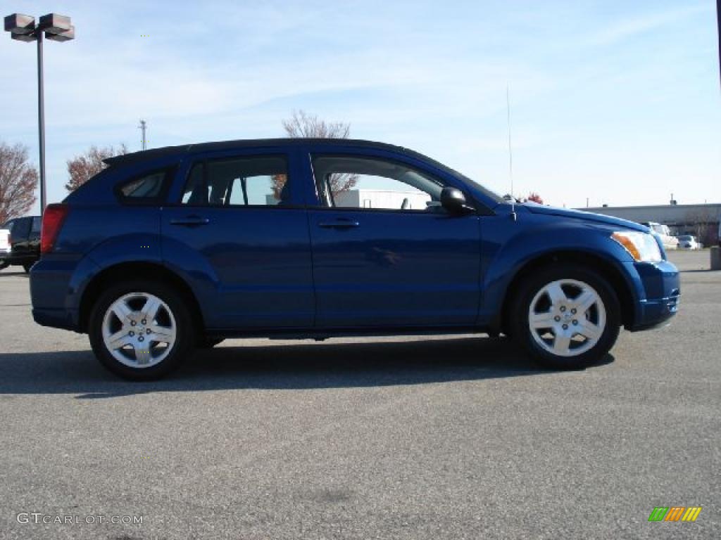 2009 Caliber SXT - Deep Water Blue Pearl / Dark Slate Gray photo #2