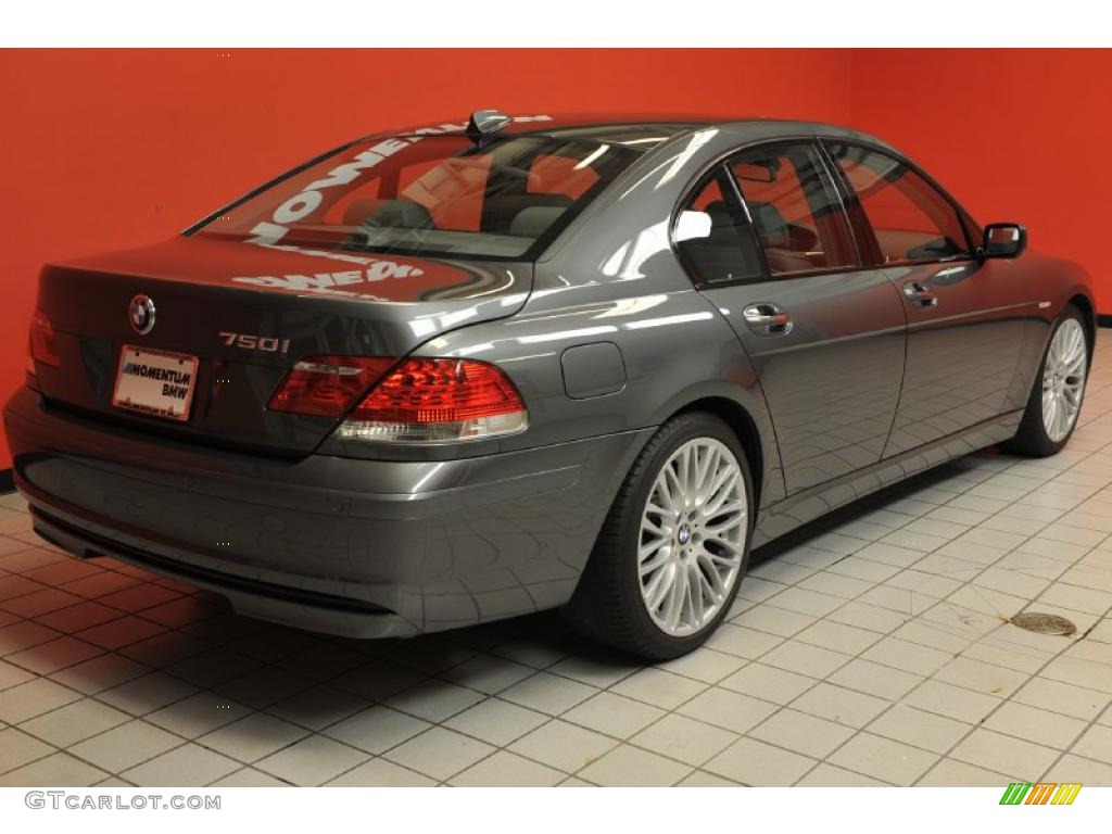2008 7 Series 750i Sedan - Titanium Grey Metallic / Flannel Grey photo #3