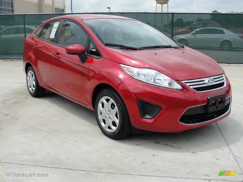 Red Candy Metallic 2011 Ford Fiesta SE Sedan Exterior Photo #48194955