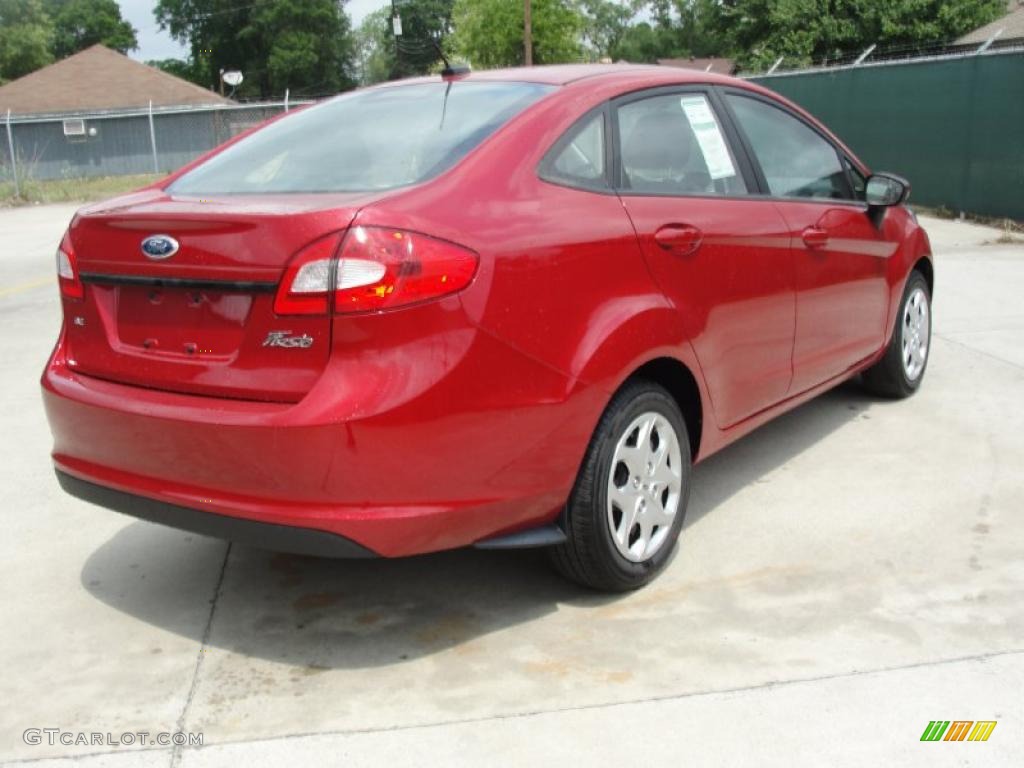 Red Candy Metallic 2011 Ford Fiesta SE Sedan Exterior Photo #48194983