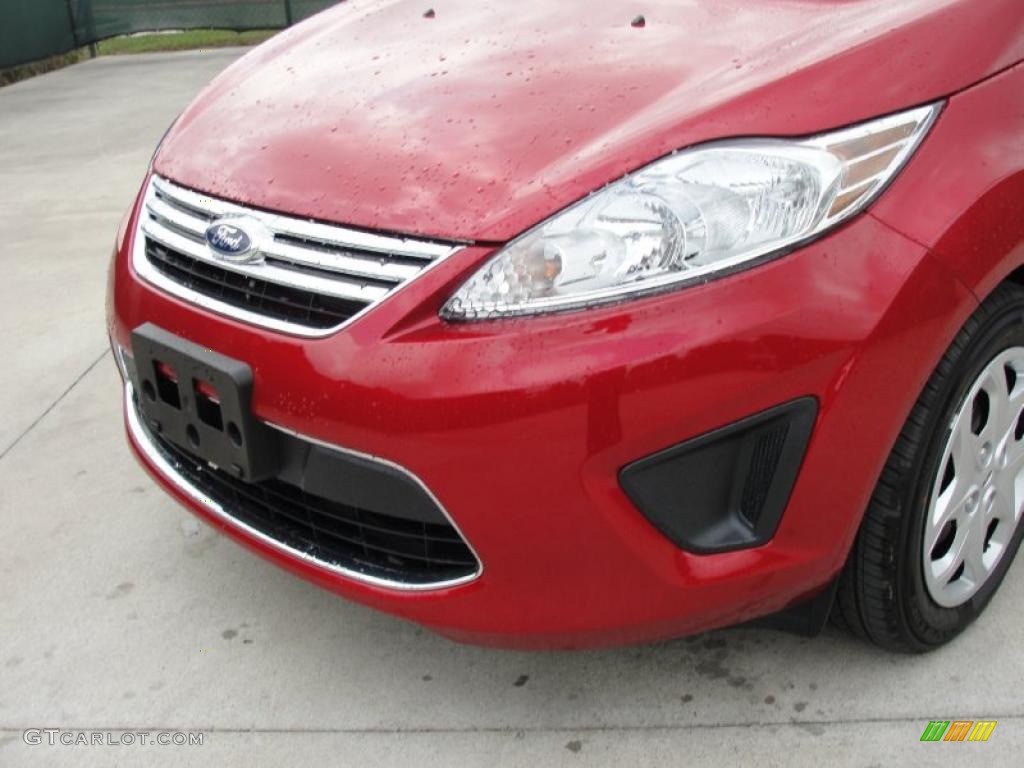 Red Candy Metallic 2011 Ford Fiesta SE Sedan Exterior Photo #48195091