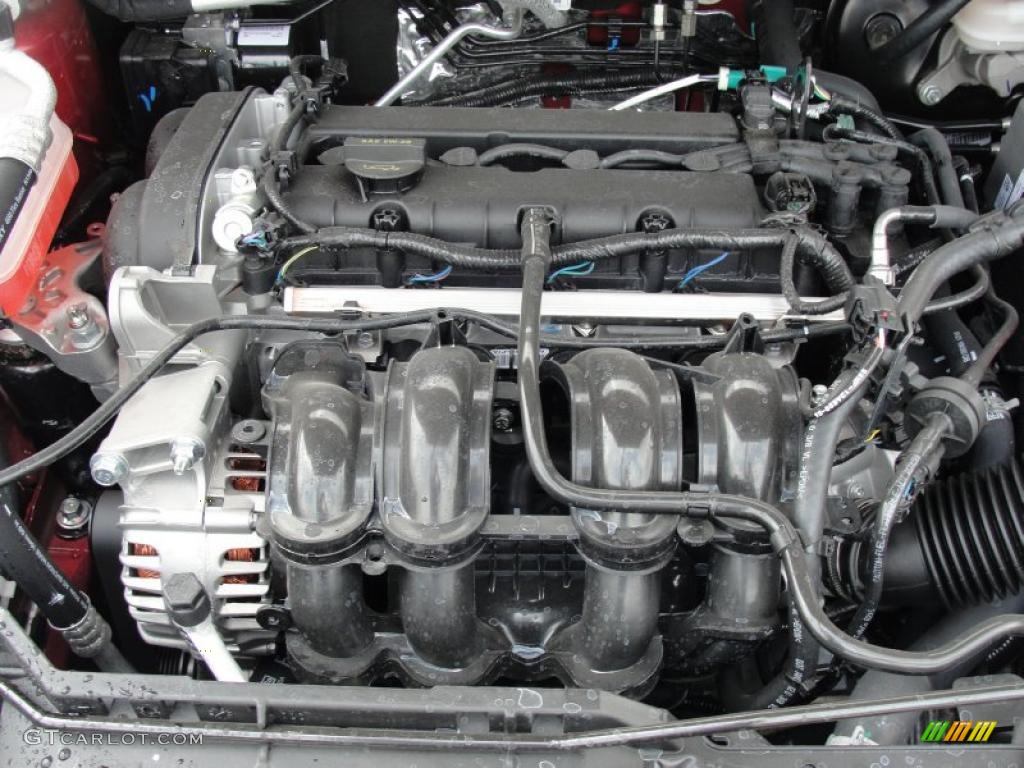 2011 Ford Fiesta SE Sedan 1.6 Liter DOHC 16-Valve Ti-VCT Duratec 4 Cylinder Engine Photo #48195181