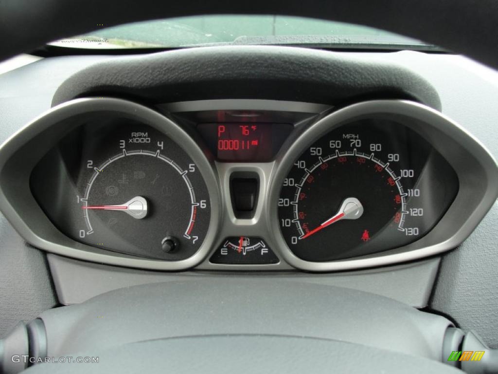 2011 Ford Fiesta SE Sedan Gauges Photo #48195439