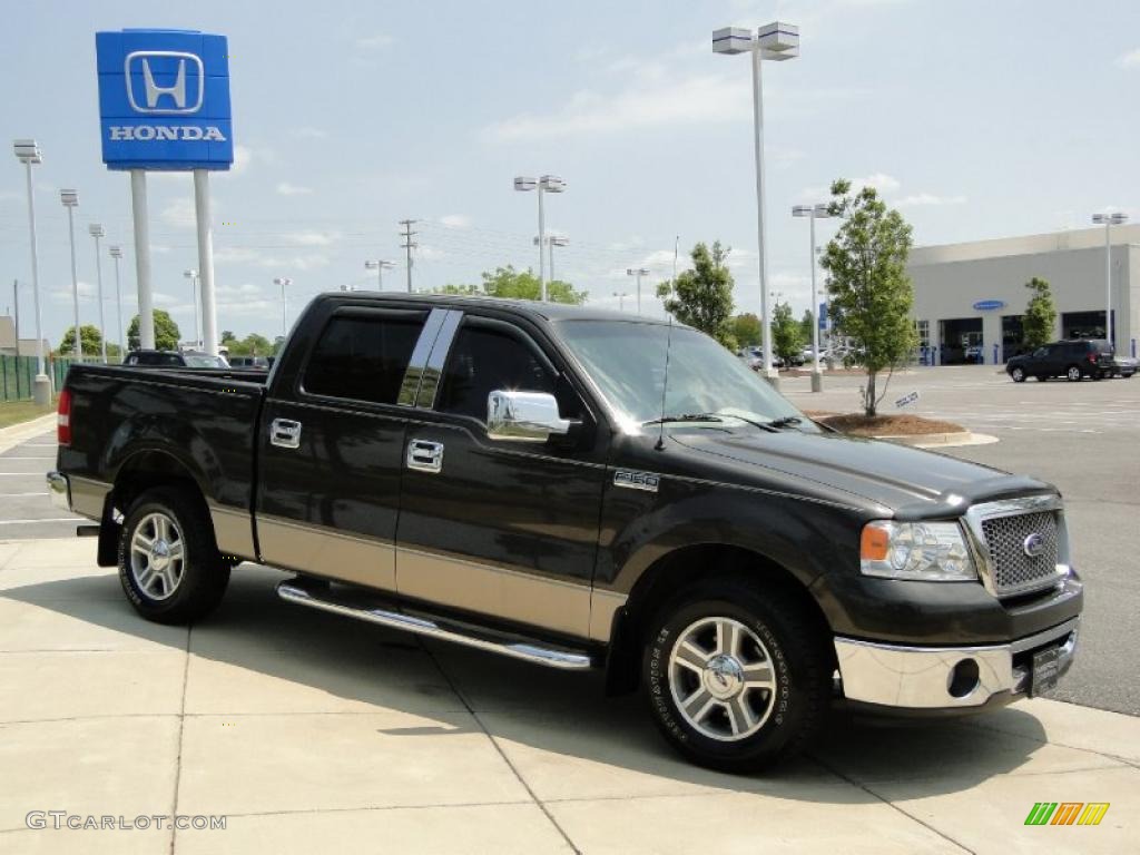 2006 F150 XLT SuperCrew - Dark Stone Metallic / Tan photo #3