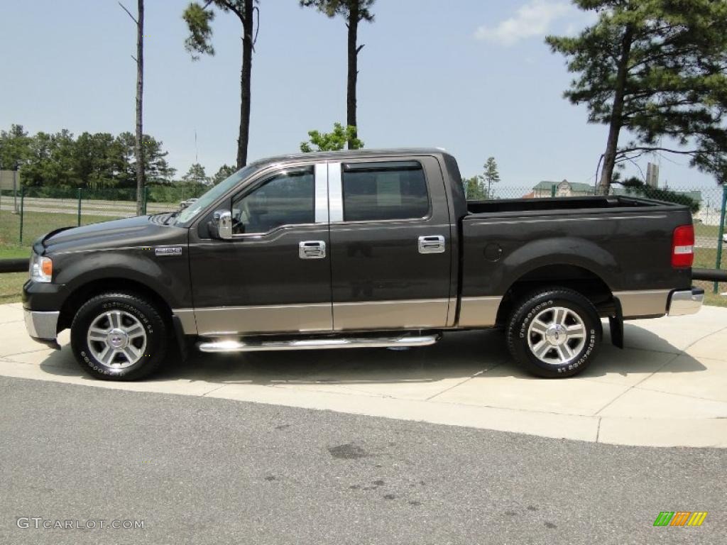 2006 F150 XLT SuperCrew - Dark Stone Metallic / Tan photo #8