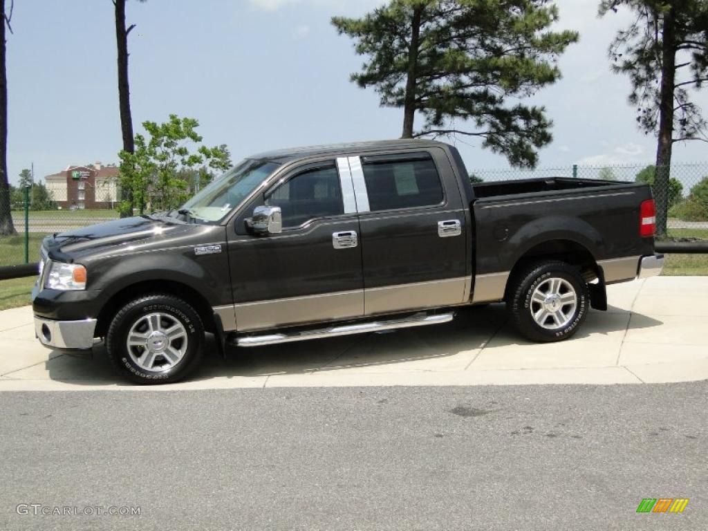 2006 F150 XLT SuperCrew - Dark Stone Metallic / Tan photo #9