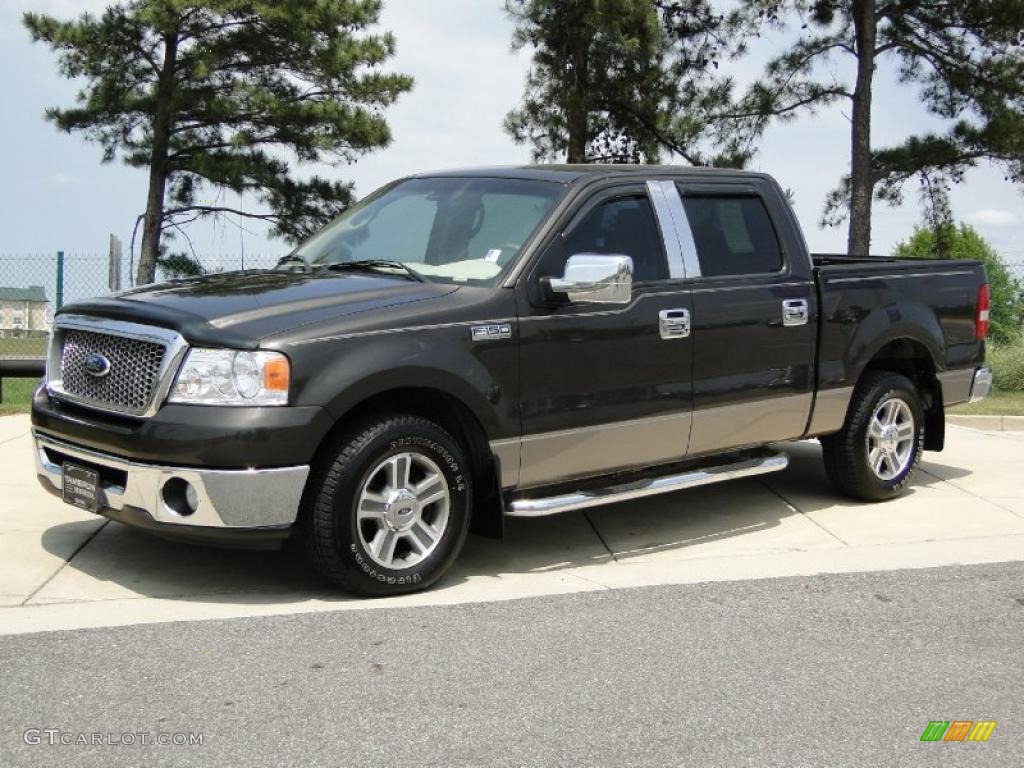 2006 F150 XLT SuperCrew - Dark Stone Metallic / Tan photo #11