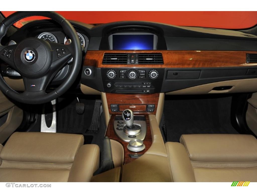 2008 BMW M5 Sedan Portland Brown Dashboard Photo #48196186