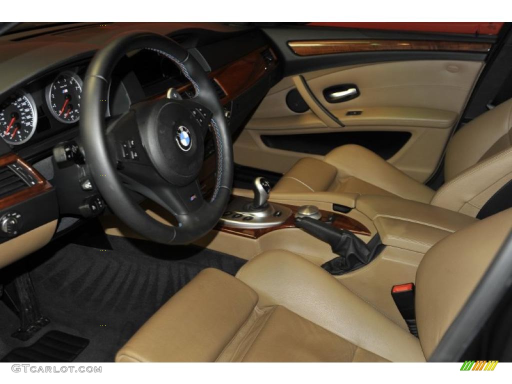 Portland Brown Interior 2008 BMW M5 Sedan Photo #48196789