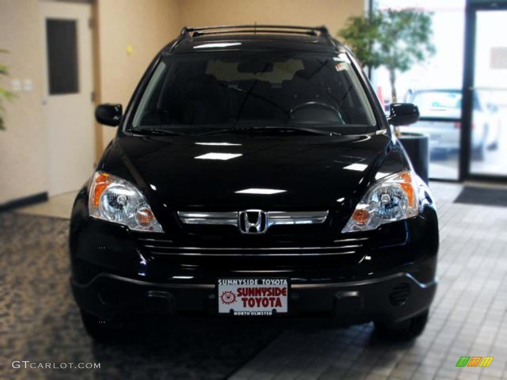 2008 CR-V EX-L 4WD - Nighthawk Black Pearl / Black photo #3