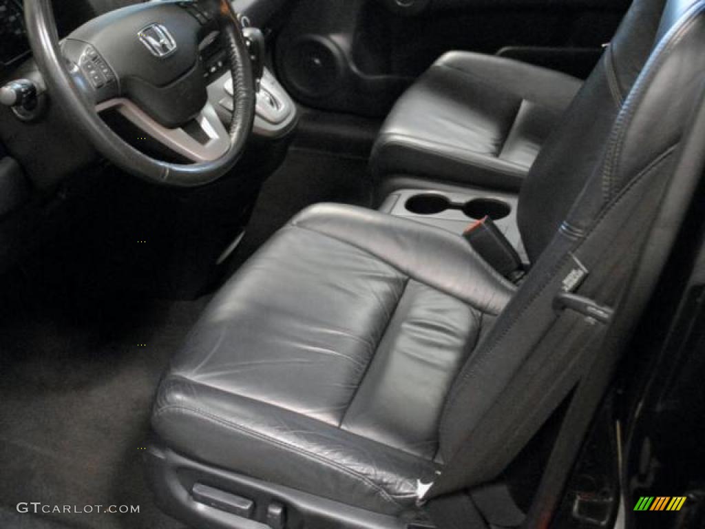 2008 CR-V EX-L 4WD - Nighthawk Black Pearl / Black photo #9