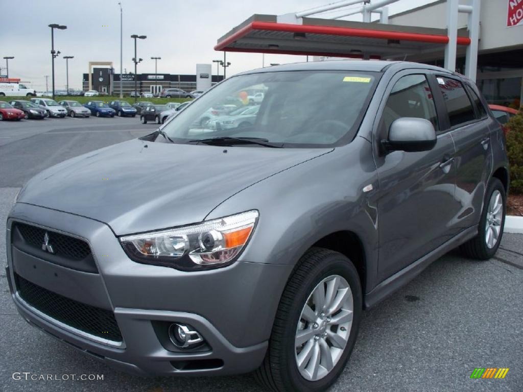 2011 Outlander Sport SE - Mercury Gray / Black photo #1