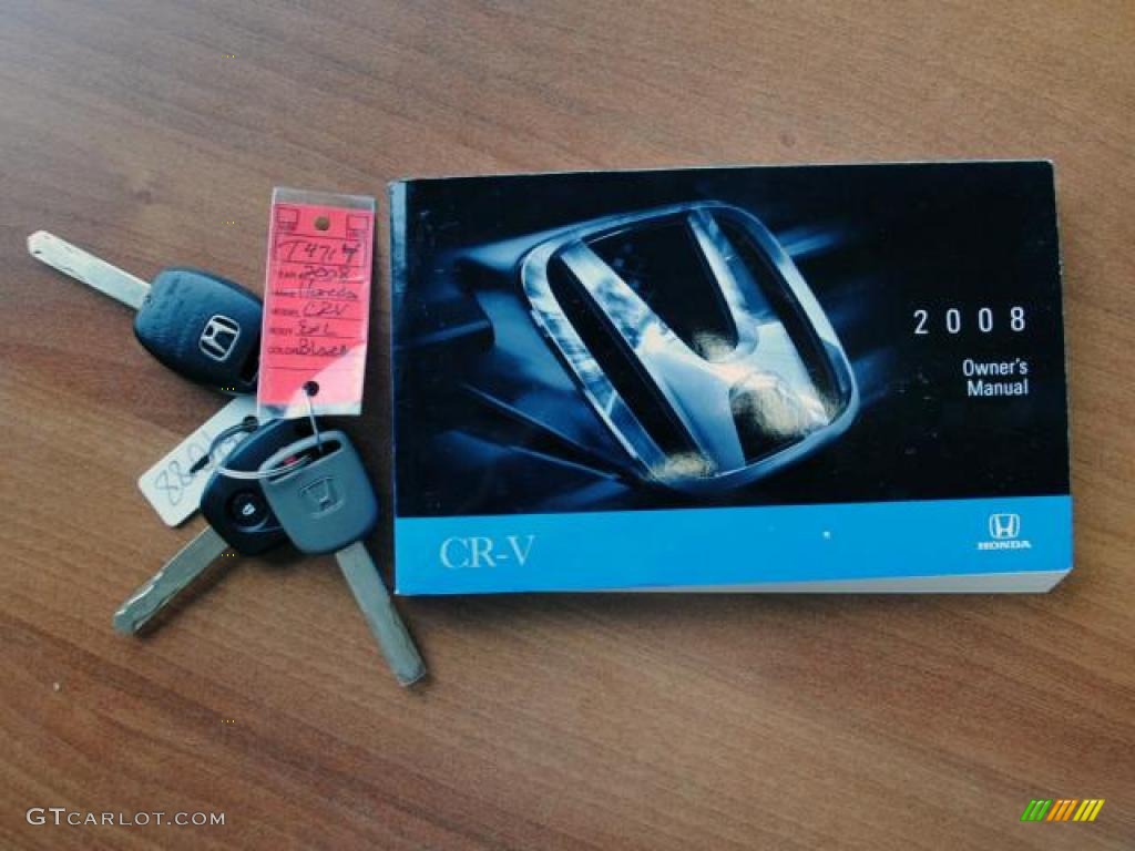 2008 CR-V EX-L 4WD - Nighthawk Black Pearl / Black photo #22
