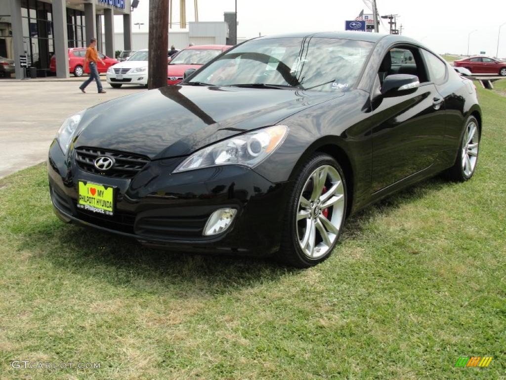 2011 Genesis Coupe 3.8 Track - Bathurst Black / Black Leather photo #7