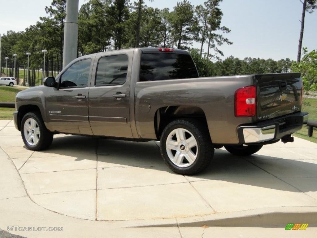 2008 Silverado 1500 LT Crew Cab - Desert Brown Metallic / Ebony photo #7