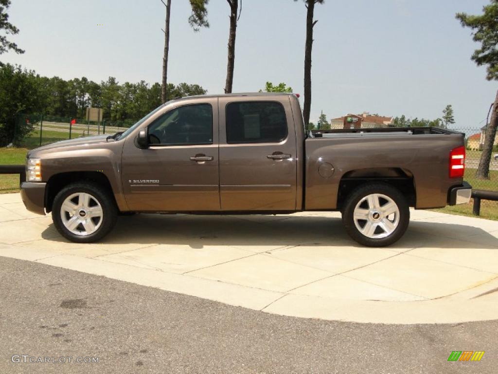 2008 Silverado 1500 LT Crew Cab - Desert Brown Metallic / Ebony photo #8