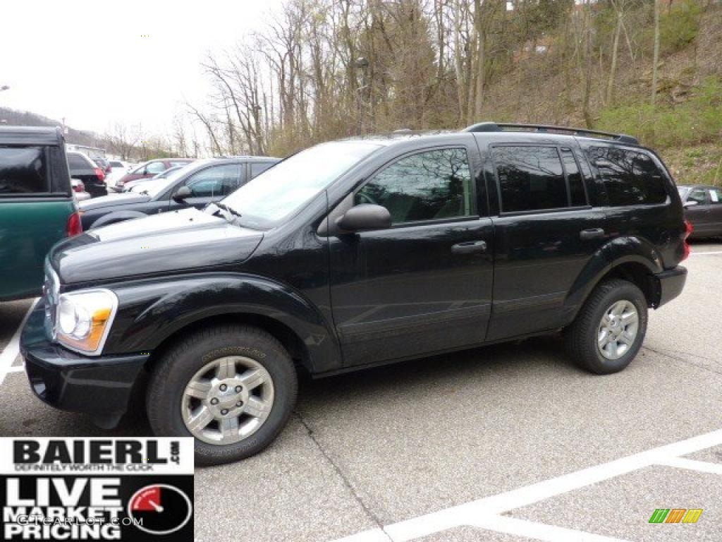 2005 Durango SLT 4x4 - Black / Medium Slate Gray photo #1