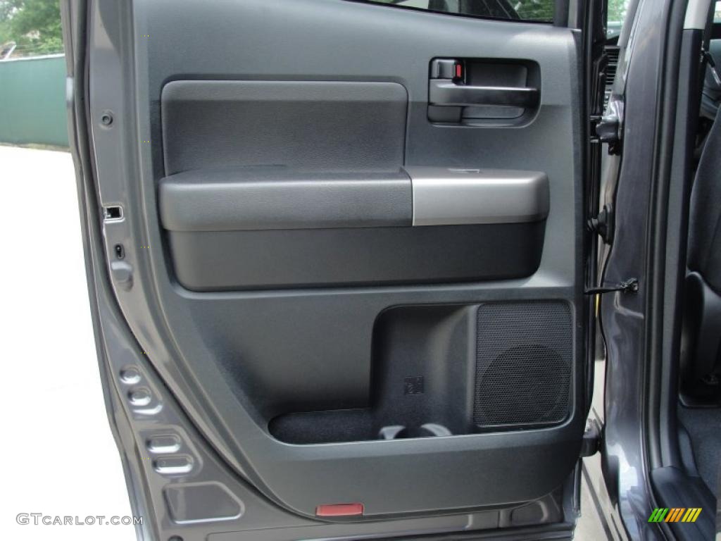 2011 Toyota Tundra TRD Rock Warrior Double Cab 4x4 Black Door Panel Photo #48198514