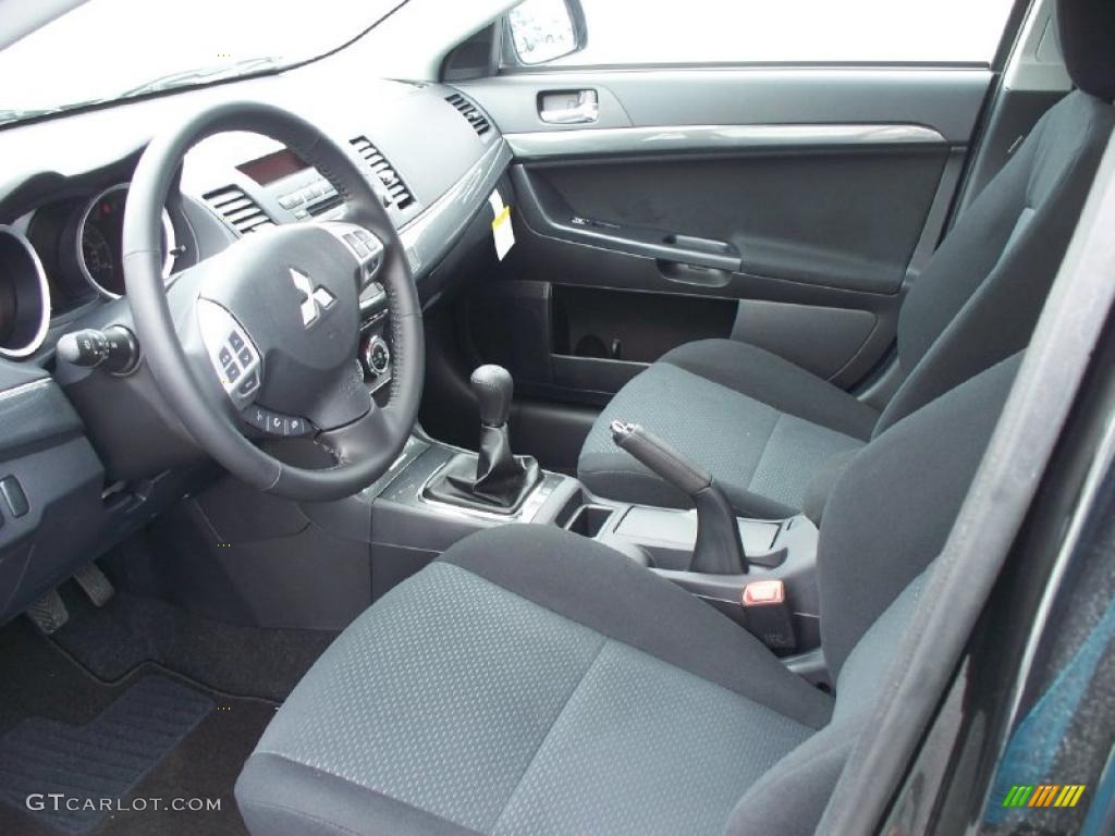 Black Interior 2011 Mitsubishi Lancer GTS Photo #48198580