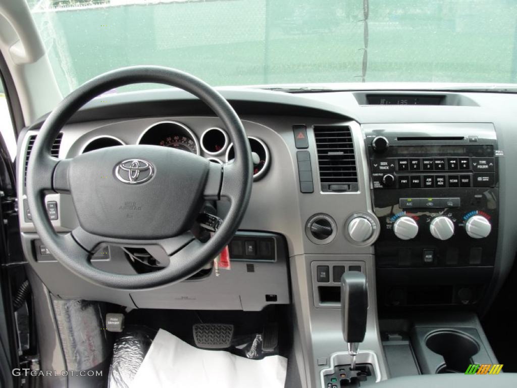 2011 Toyota Tundra TRD Rock Warrior Double Cab 4x4 Black Dashboard Photo #48198598