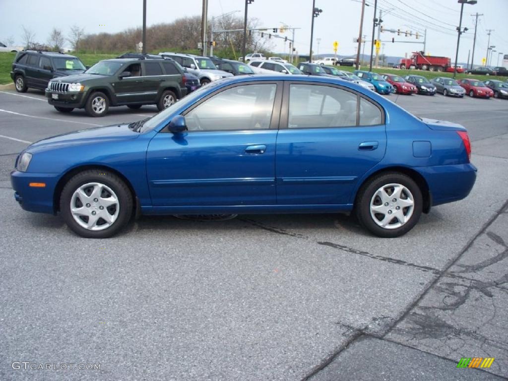 2006 Elantra GLS Sedan - Tidal Wave Blue / Gray photo #2