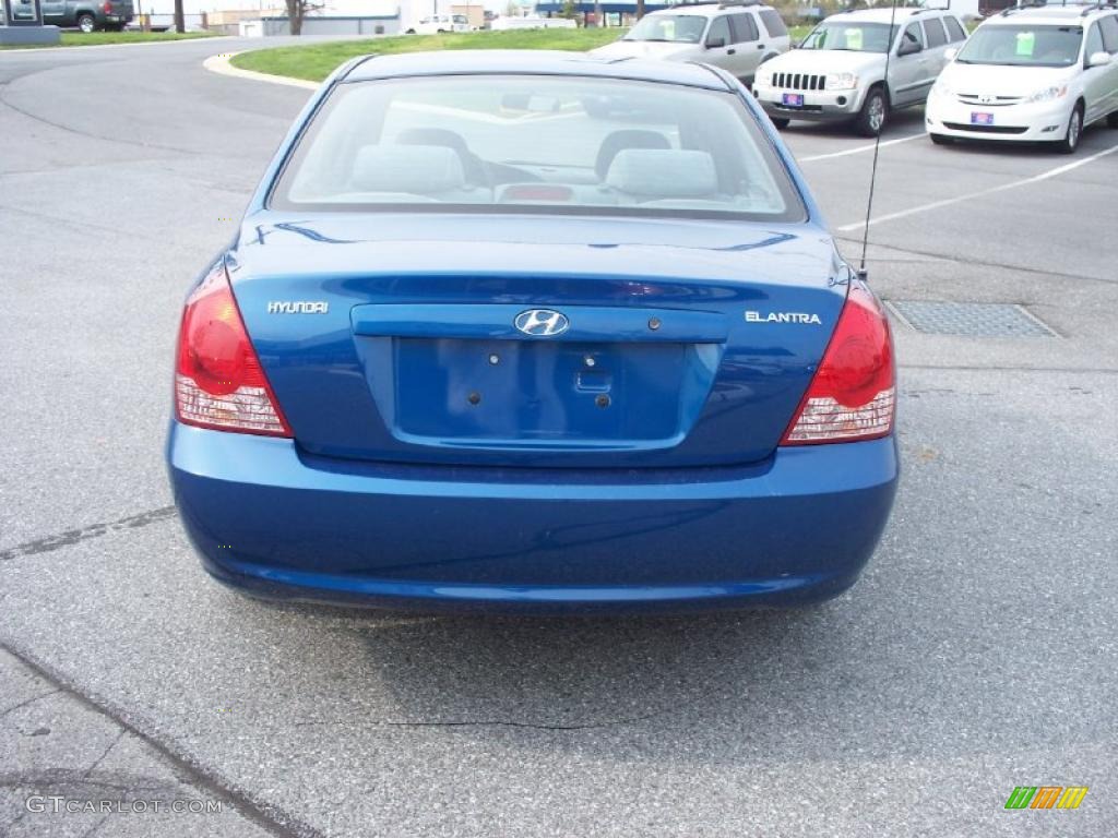 2006 Elantra GLS Sedan - Tidal Wave Blue / Gray photo #4