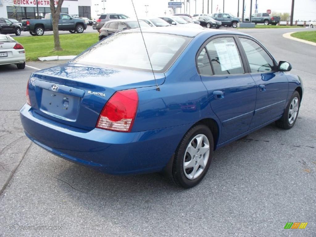 2006 Elantra GLS Sedan - Tidal Wave Blue / Gray photo #5